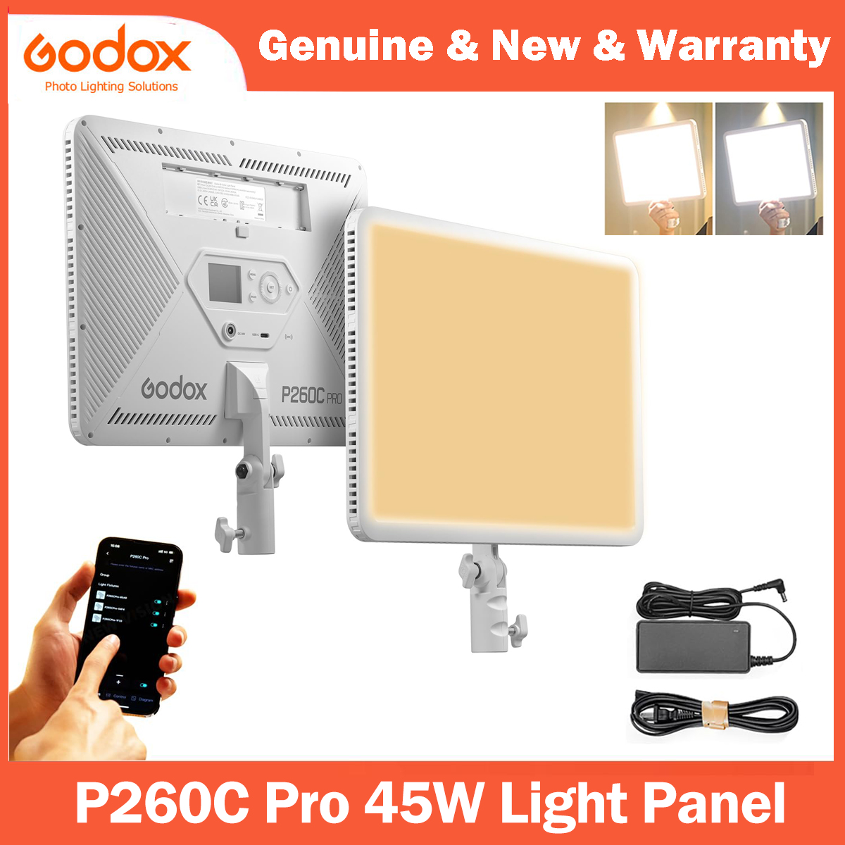 Led Light Panel Stream - Godox P260C Pro LED لوحة إضاءة