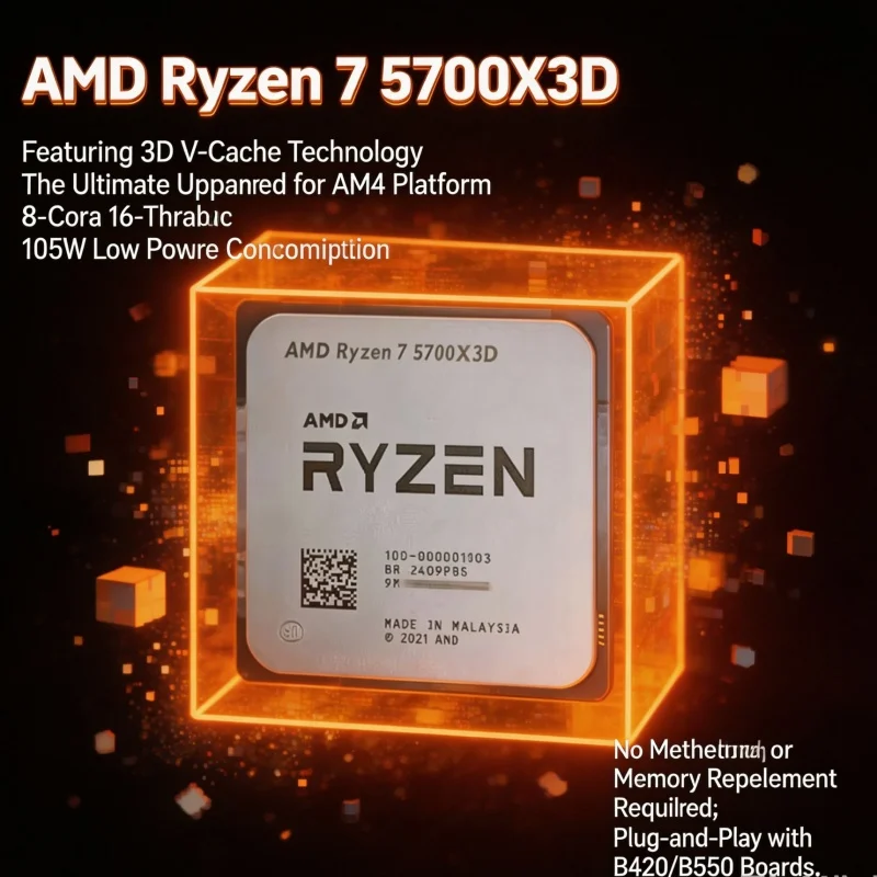معالج AMD Ryzen 7 5700X3D R7 5 - مراجعة Amd Cpu Ryzen 7 وسعره