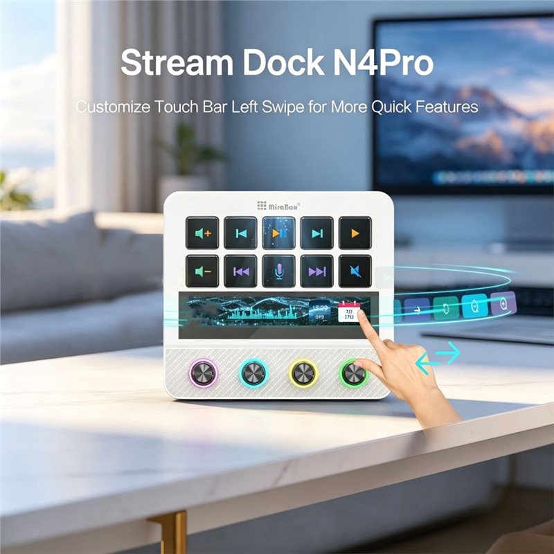 وحدة تحكم Mirabox N4 Pro 1 Str - مراجعة Elgato Stream Deck وسعره
