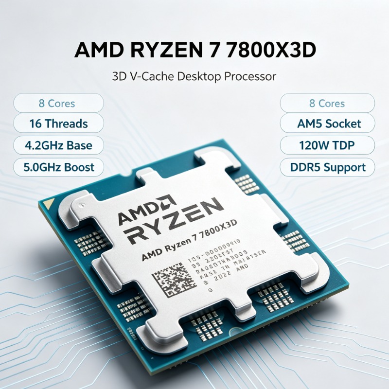 معالج AMD Ryzen 7 7800X3D بدون - مراجعة Amd Cpu Ryzen 7 وسعره