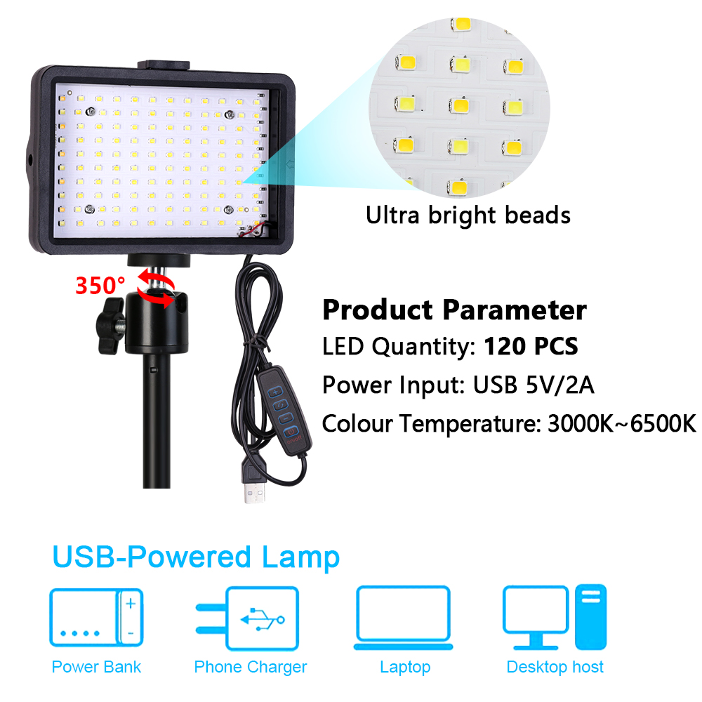 لوحة إضاءة LED بمنفذ USB 5 فول - مراجعة Led Light Panel Stream وسعره