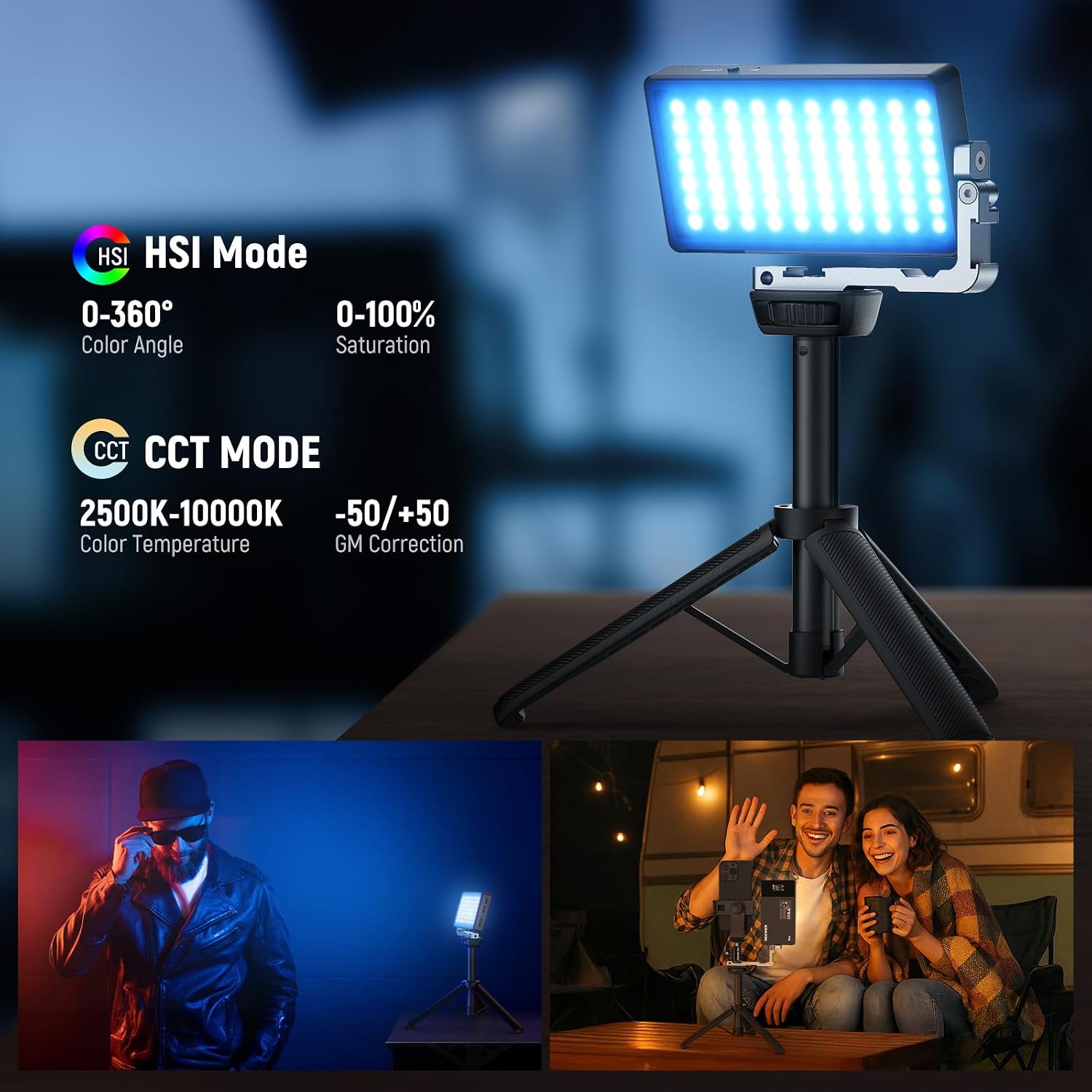نيور 12 واط إضاءة فيديو RGB عل - مراجعة Led Light Panel Stream وسعره